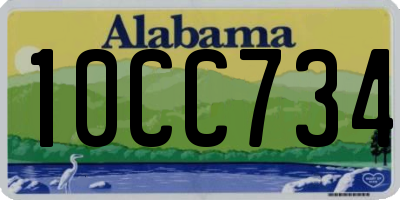 AL license plate 10CC734