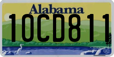 AL license plate 10CD811