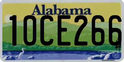 AL license plate 10CE266