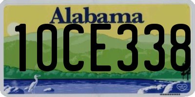 AL license plate 10CE338