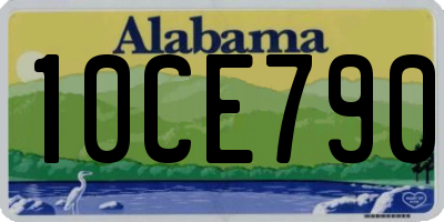 AL license plate 10CE790