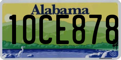 AL license plate 10CE878