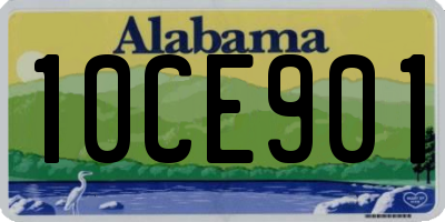 AL license plate 10CE901