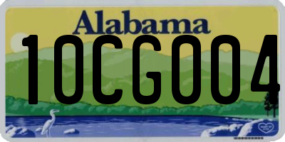 AL license plate 10CG004