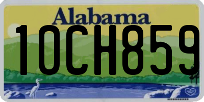 AL license plate 10CH859