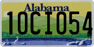 AL license plate 10CI054