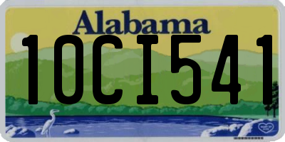 AL license plate 10CI541