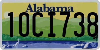 AL license plate 10CI738