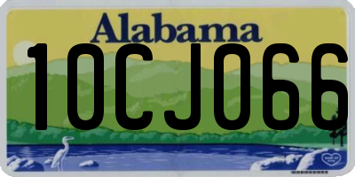 AL license plate 10CJ066