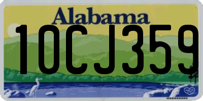 AL license plate 10CJ359