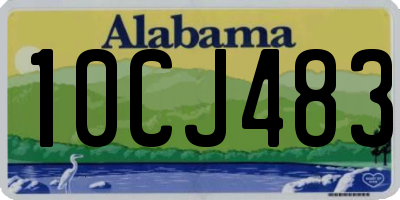 AL license plate 10CJ483