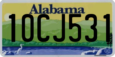 AL license plate 10CJ531
