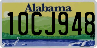 AL license plate 10CJ948