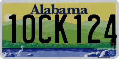 AL license plate 10CK124