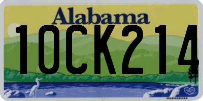 AL license plate 10CK214