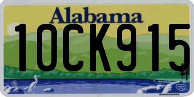 AL license plate 10CK915