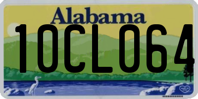 AL license plate 10CL064