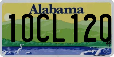AL license plate 10CL120