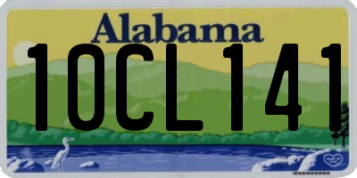 AL license plate 10CL141