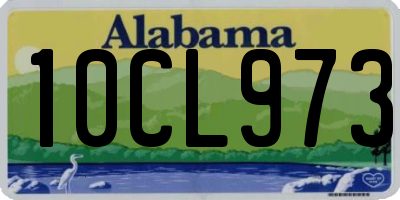 AL license plate 10CL973