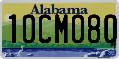 AL license plate 10CM080