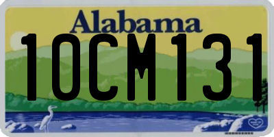 AL license plate 10CM131