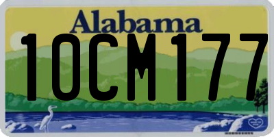 AL license plate 10CM177
