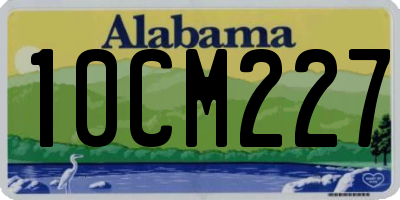 AL license plate 10CM227