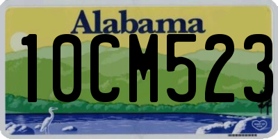 AL license plate 10CM523