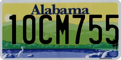AL license plate 10CM755
