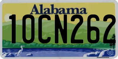 AL license plate 10CN262