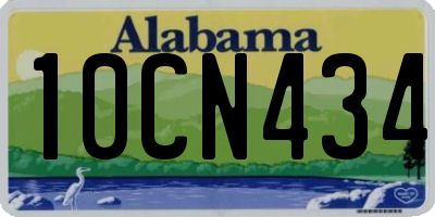 AL license plate 10CN434