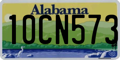 AL license plate 10CN573