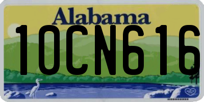 AL license plate 10CN616