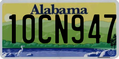 AL license plate 10CN947