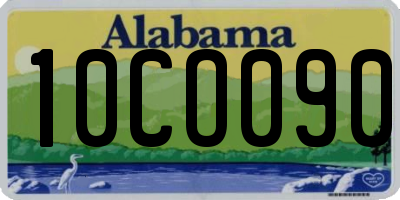 AL license plate 10CO090