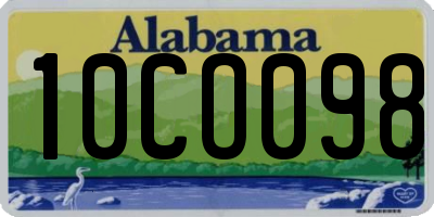 AL license plate 10CO098