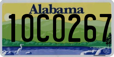 AL license plate 10CO267
