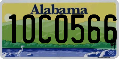 AL license plate 10CO566