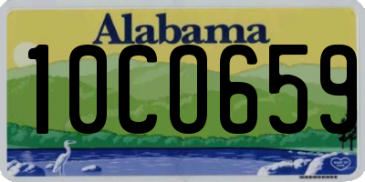 AL license plate 10CO659