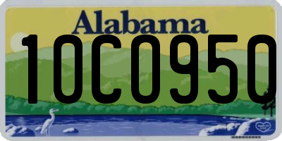 AL license plate 10CO950