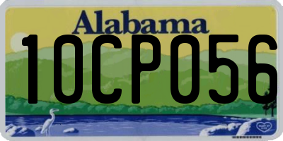 AL license plate 10CP056
