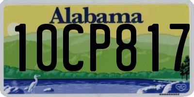 AL license plate 10CP817