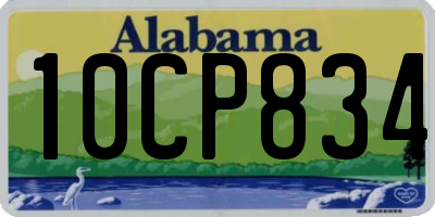 AL license plate 10CP834