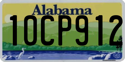 AL license plate 10CP912