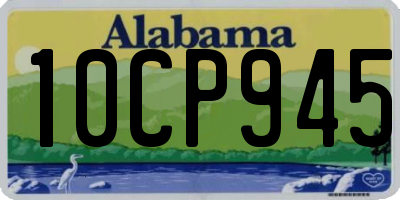 AL license plate 10CP945