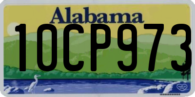 AL license plate 10CP973