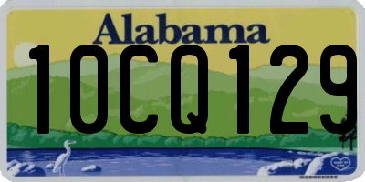 AL license plate 10CQ129
