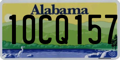 AL license plate 10CQ157