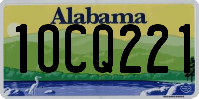 AL license plate 10CQ221